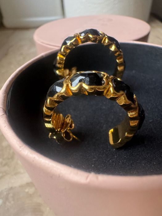 Kolczyki Tous kreolki jak nowe oryginalne faktura