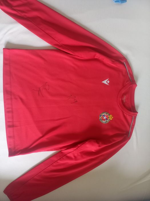 Bluza Macron treningowa Wisła Kraków z autografem