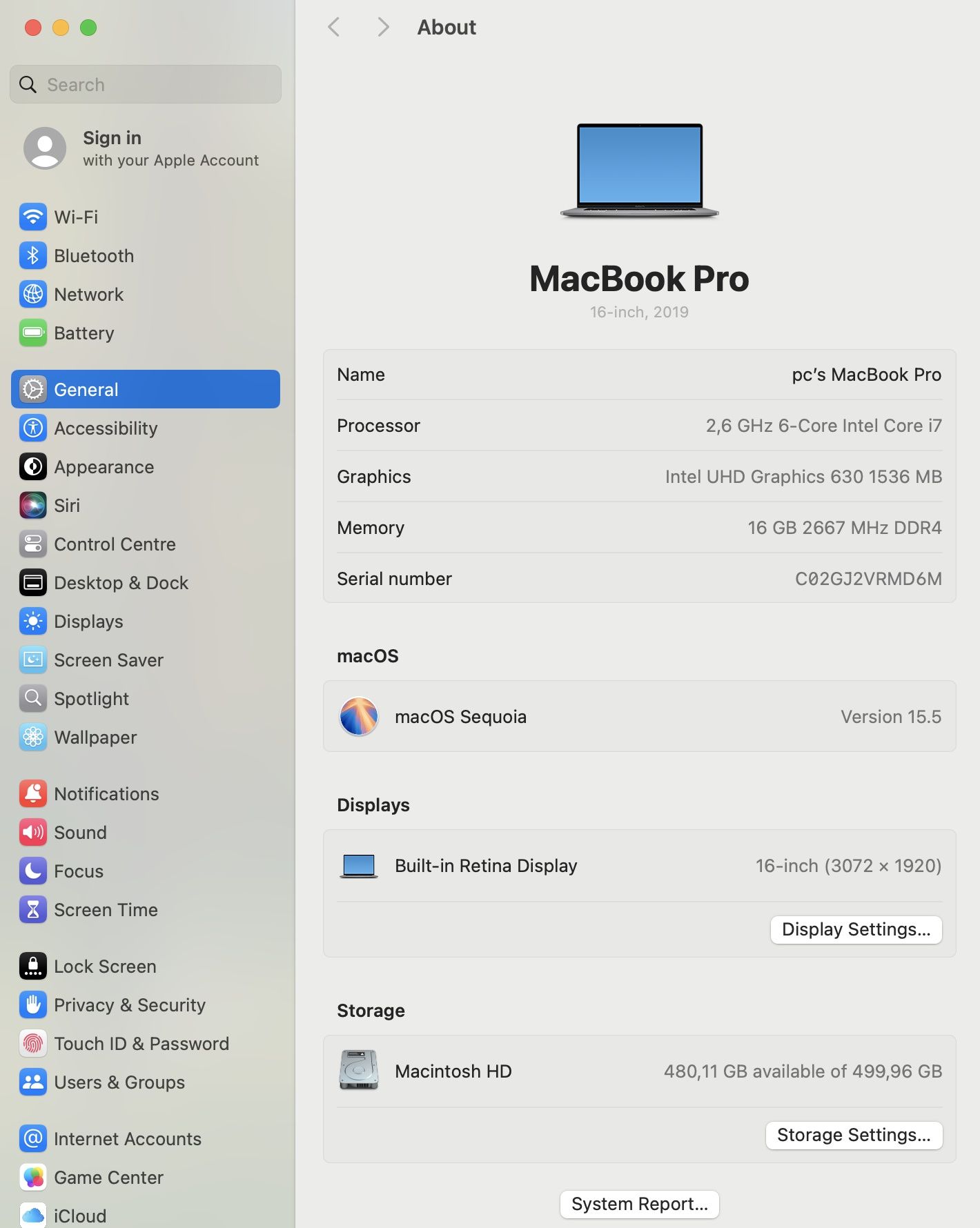 Apple MacBook Pro 16" 2021 a2141 (i7/16/512)