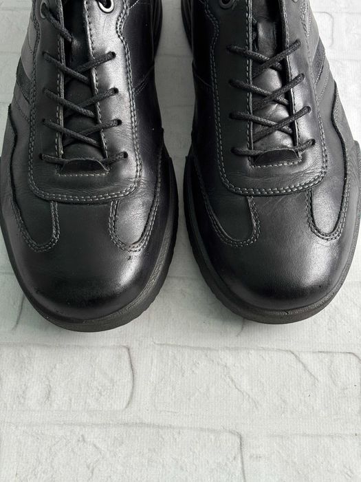 Чорні Шкіряні Чоловічі Туфлі Екко Ecco Transporter 45 Розмір Оригінал