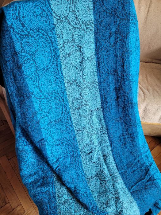 Chusta do noszenia dzieci tkana Ellevill Paisley Quatro Blue rozm. 7