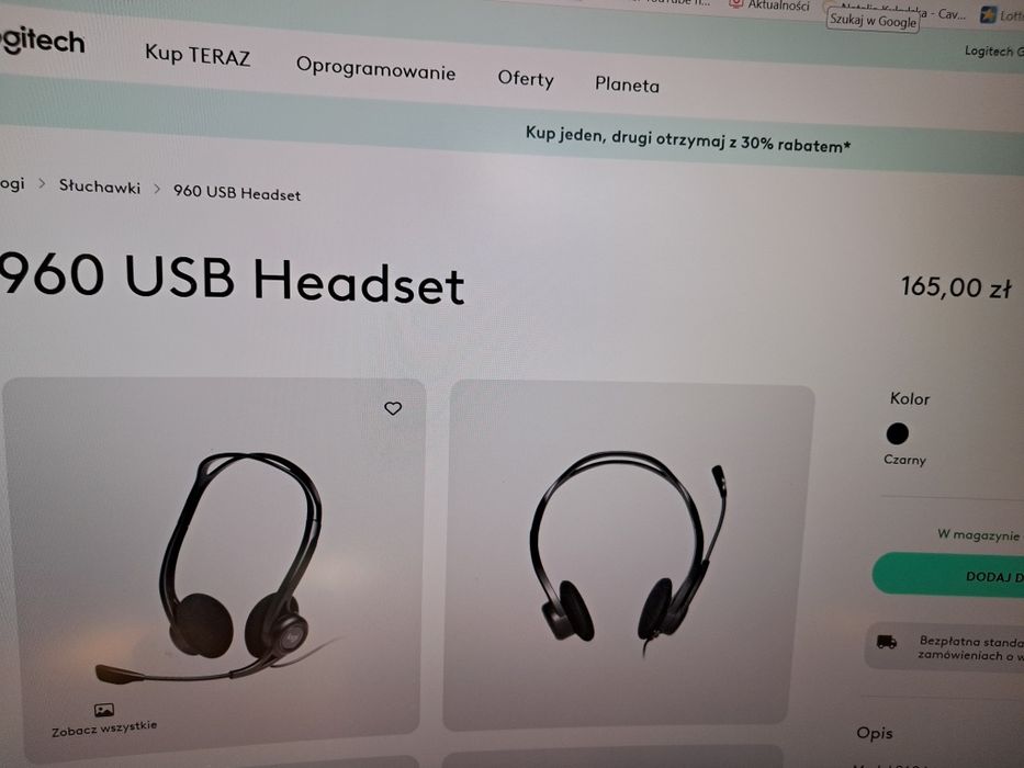 Logitech 960 słuchawki fabrycznie nowe