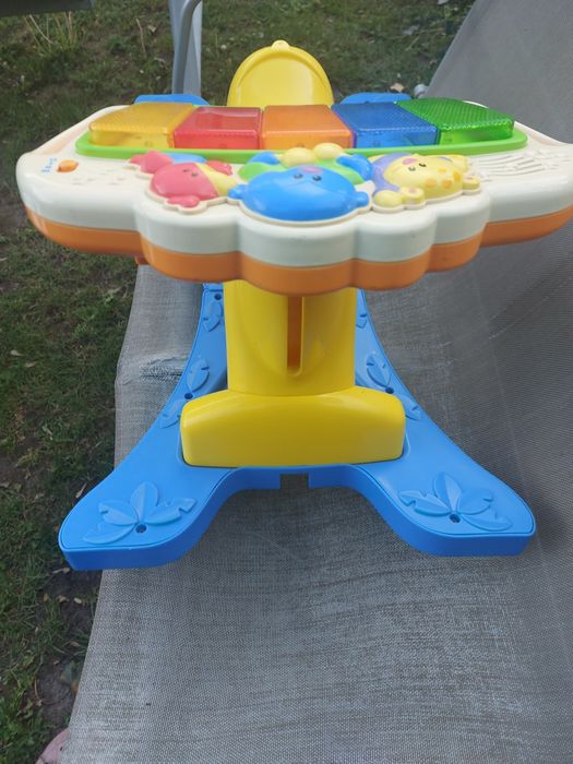 Bujak, stojak gimnastyczny, pianino Fisher Price
