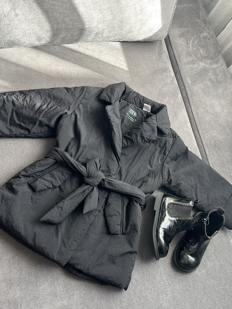Пальто дитяче Zara, чобітки H&M