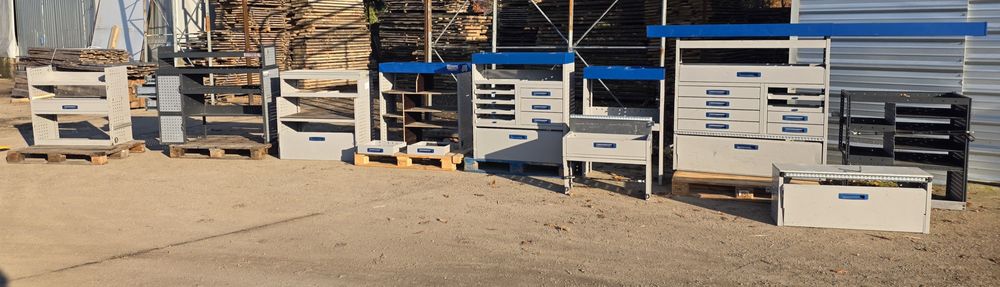 Zabudowa serwisowa bus van szafki serwisowe szafka warsztatowa