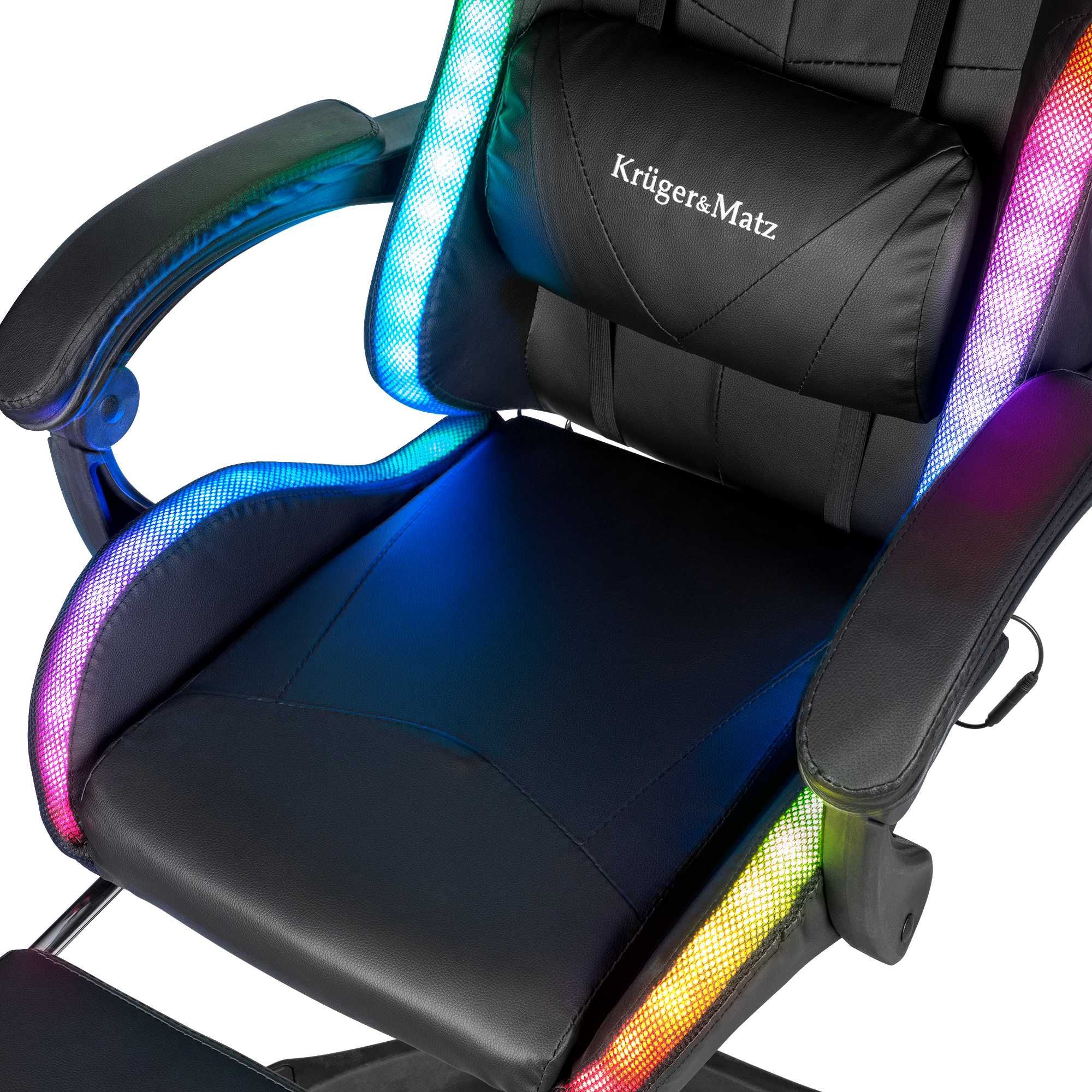 Крісло геймерське Kruger&Matz GX-150 з підсвічуванням RGB