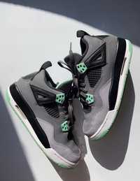 Кроссовки Nike Air Jordan 4 Retro Green Glow (GS)