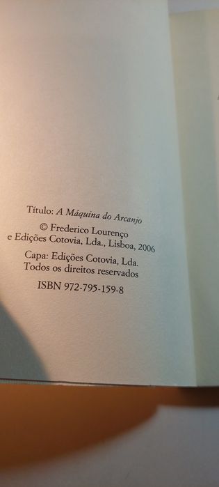 A Máquina do Arcanjo - Frederico Lourenço