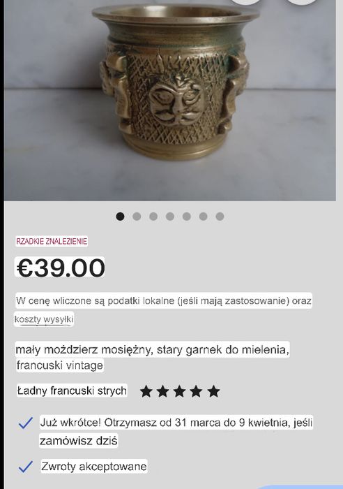 Maly mozdziez mosiezny