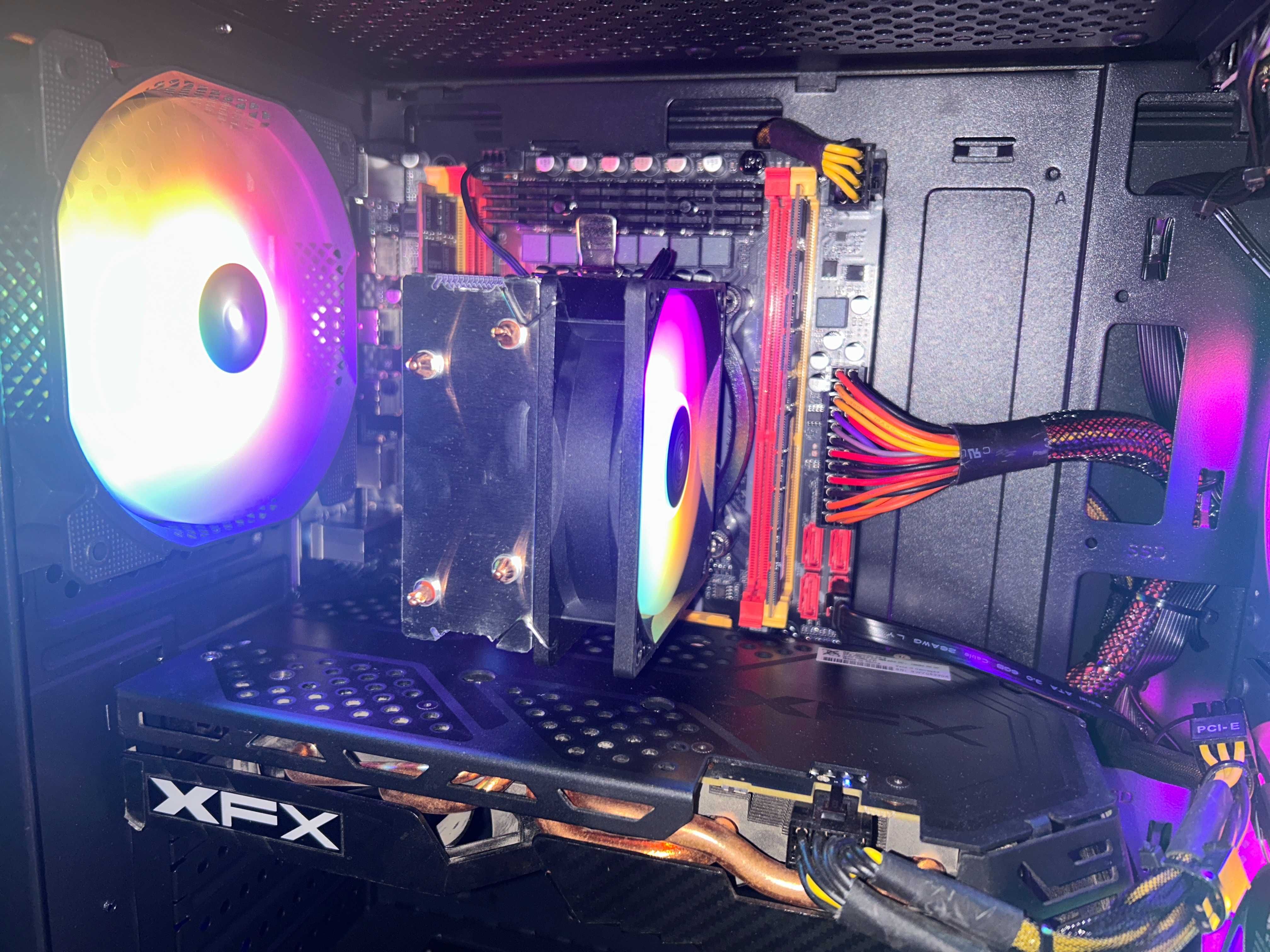 Бесплатная доставка! Игровой ПК E5-2650v2/32GB/RX 580 8GB/SSD M2 256GB