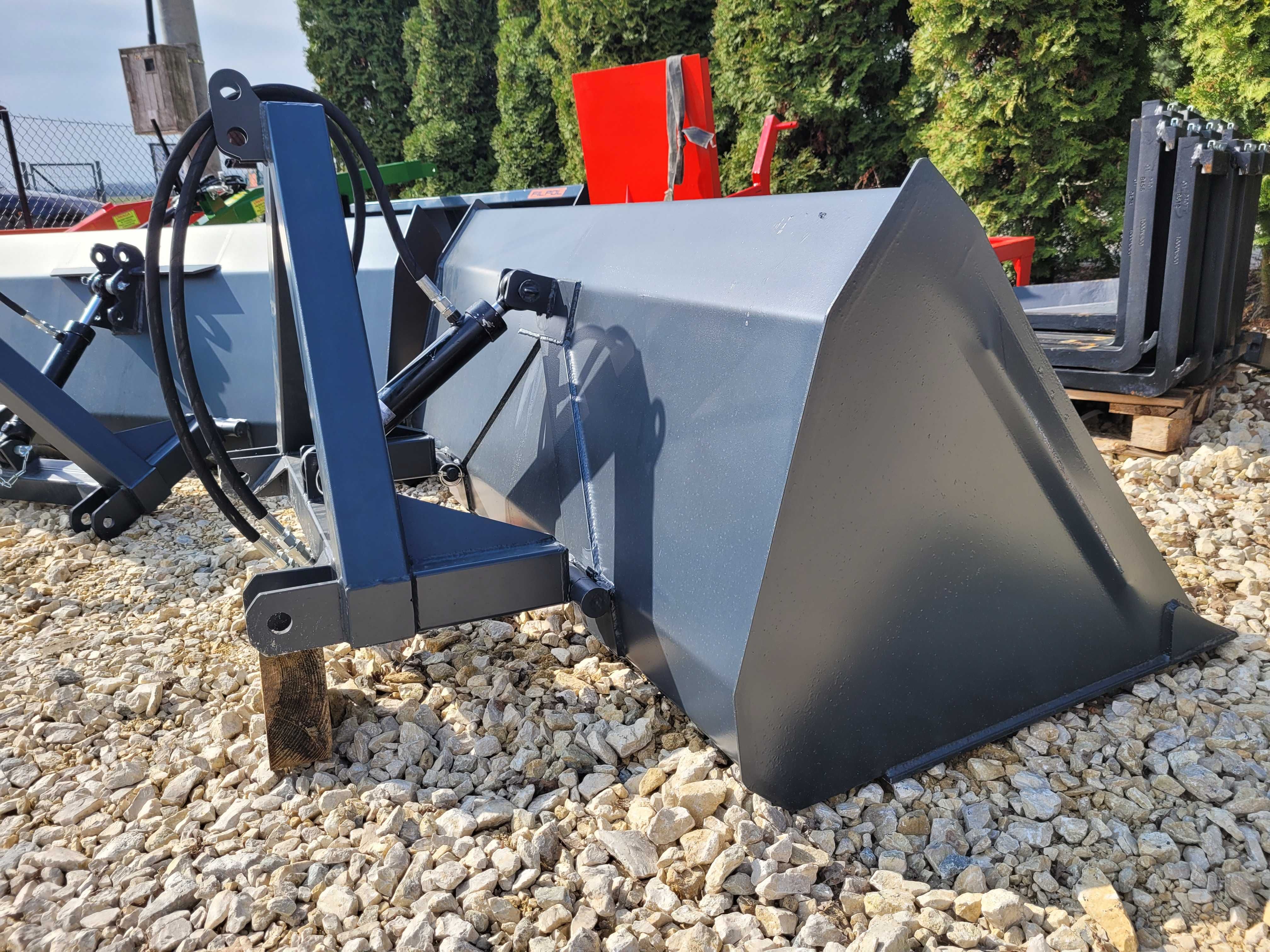 Łyżka łycha na tył zaczep ciągnika przedni TUZ z KIPREM HYDRAULICZNYM
