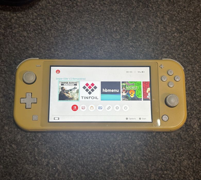 Nintendo switch lite przerobiony.