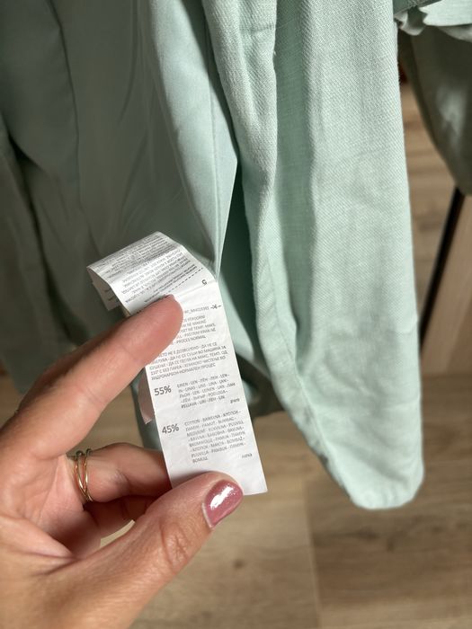Komplet garniutr Mohito spodnie plus marynarka len