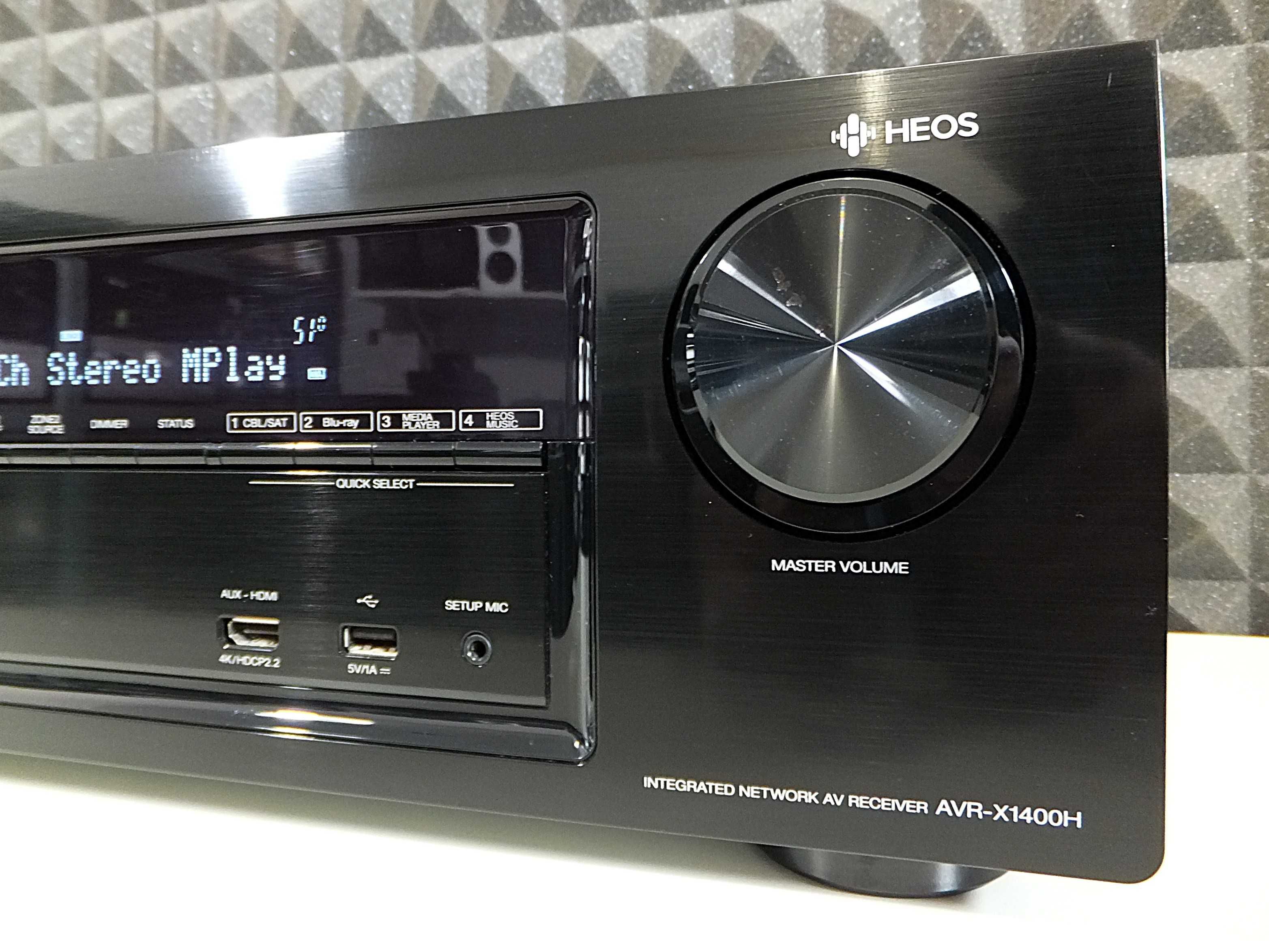 Amplituner kina domowego 7.2 DENON AVR-X1400H / Wi-Fi, Bluetooth, Heos