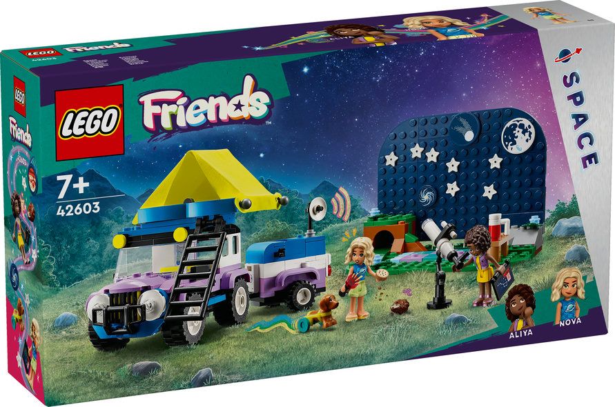 LEGO Friends 42603 Kamper z mobilnym obserwatorium gwiazd