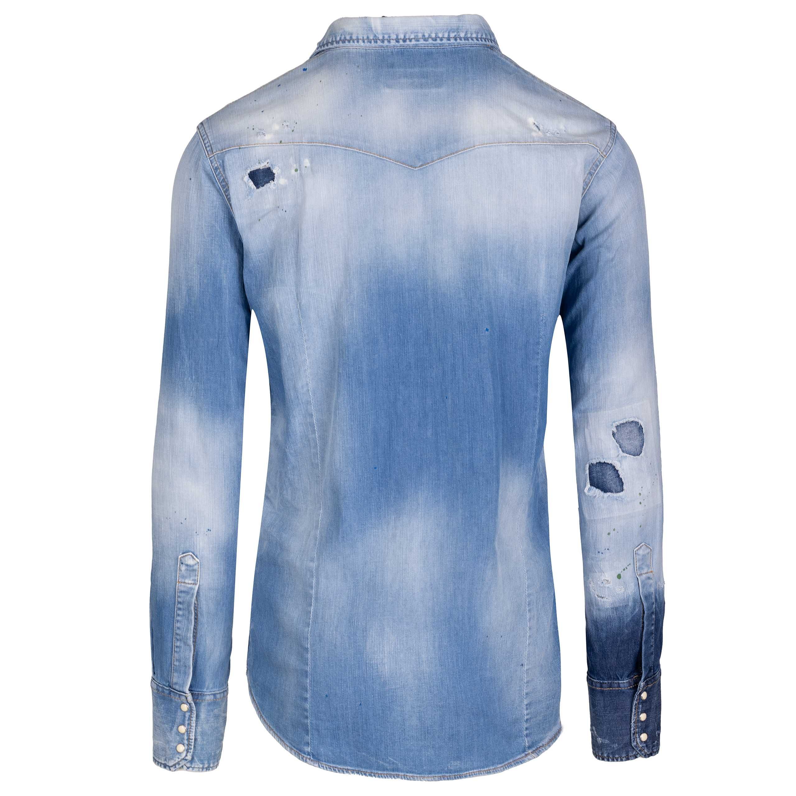 DSQUARED2 męska koszula D2 Denim jeans shirt oryginalna ITALY
