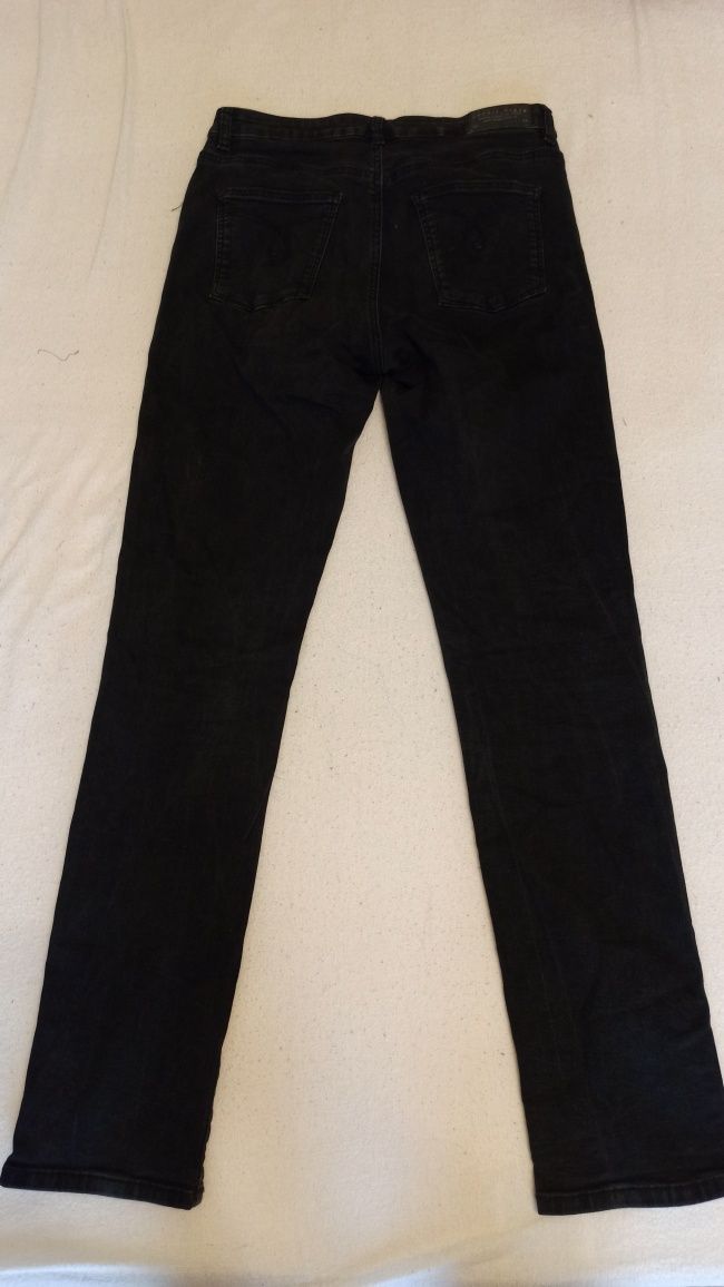 Spodnie Jeans damskie czarne Dżinsy L 32 r.40