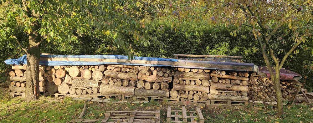 Drewno opałowe, sezonowane/ świerk, sosna, brzoza/