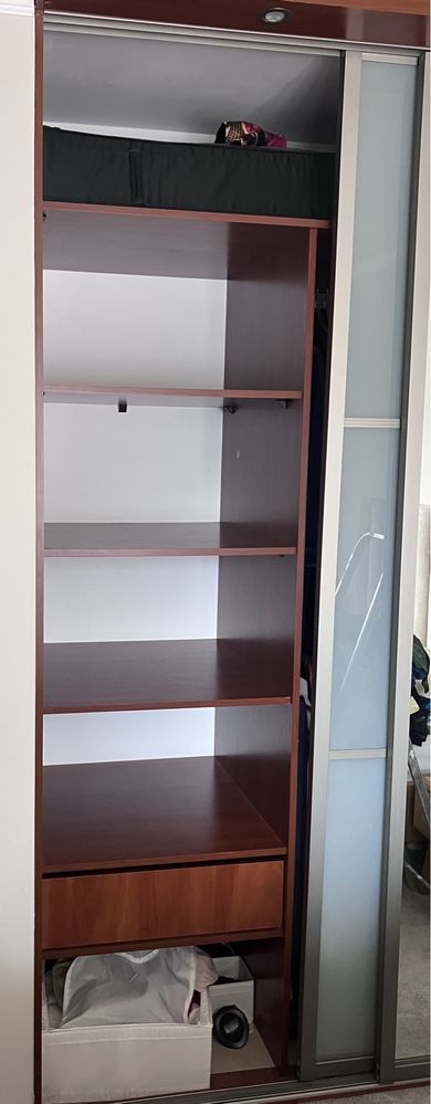 Szafa do zabudowy przesuwne drzwi lustro super stan oswietlenie