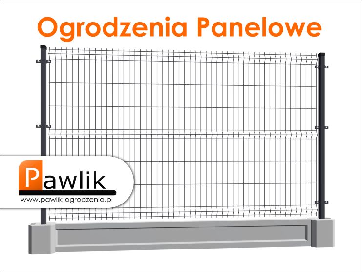 Ogrodzenie Panelowe tkn 133cm z podmurówka