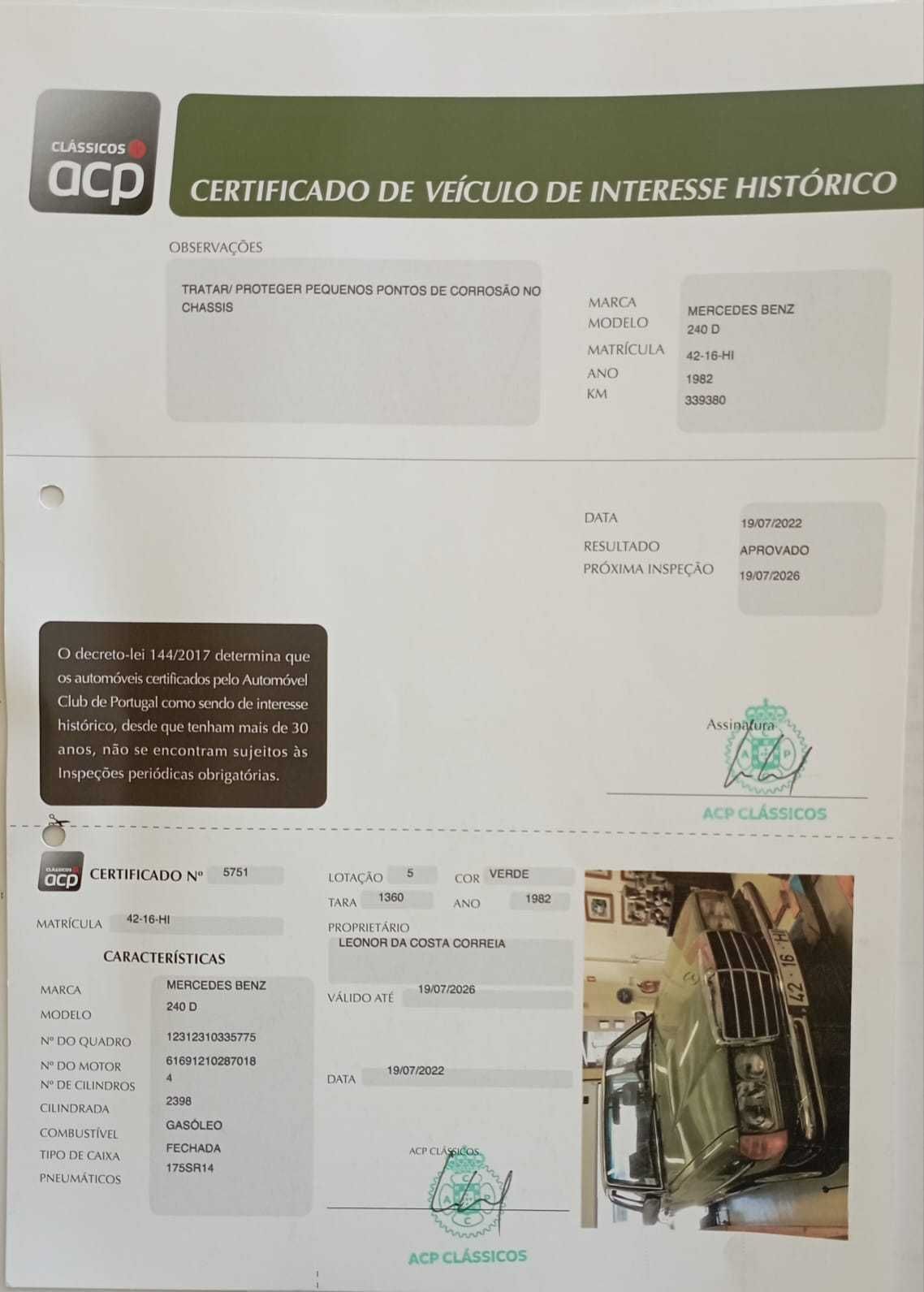 Mercedes-Benz W123 240D – Clássico Impecável