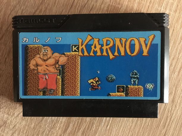 Pegasus gry Karnov. Oryginalna famicom