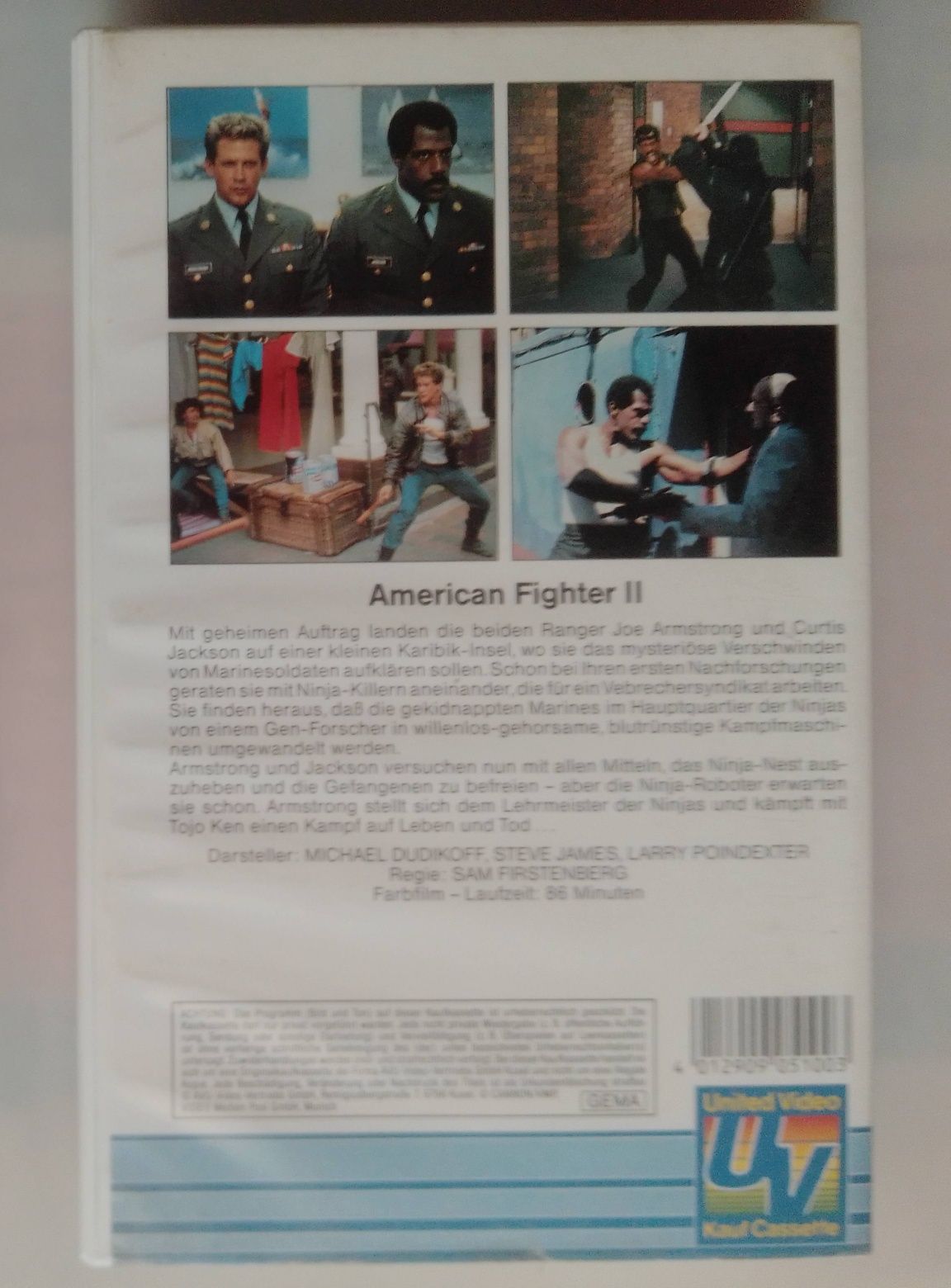 Cassete VHS American Fighter 2 ( Edição Rara )