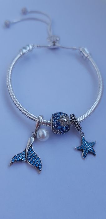 Charms zawieszka syrenka srebro 925