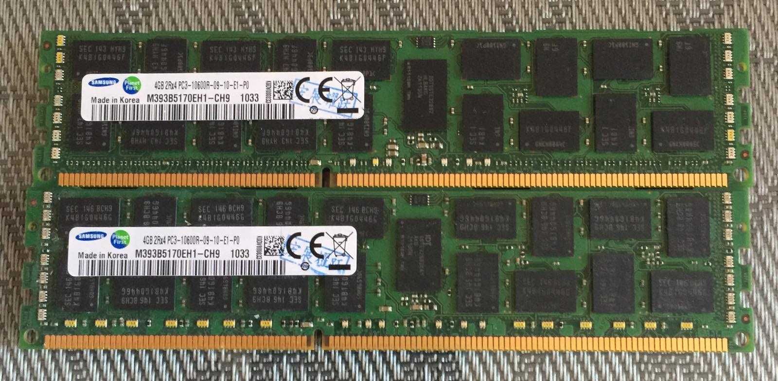 Оперативная память Samsung DIMM 2Rx4Gb DDR3-1600MHz PC3-10600R