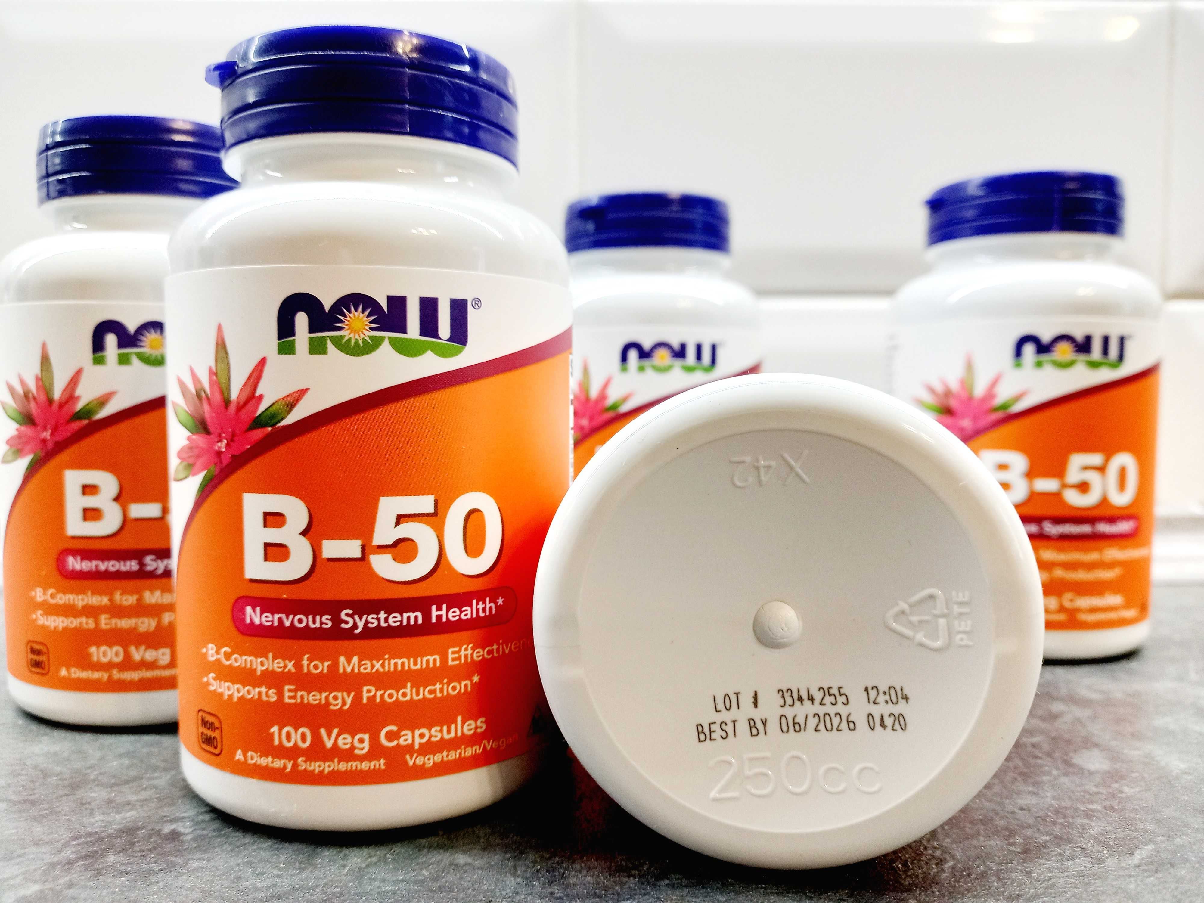 Now Foods, B-50 (100 капс.), витамины В-50, вітаміни В-50
