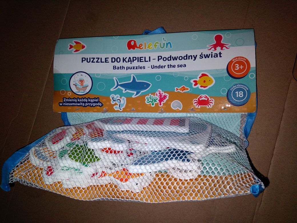 Elefun puzzle do kąpieli podwodny świat