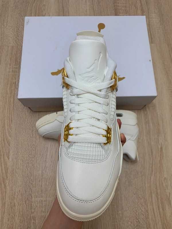Jordan4Air4RetroMetallic Gold UnisexTrampki R.43