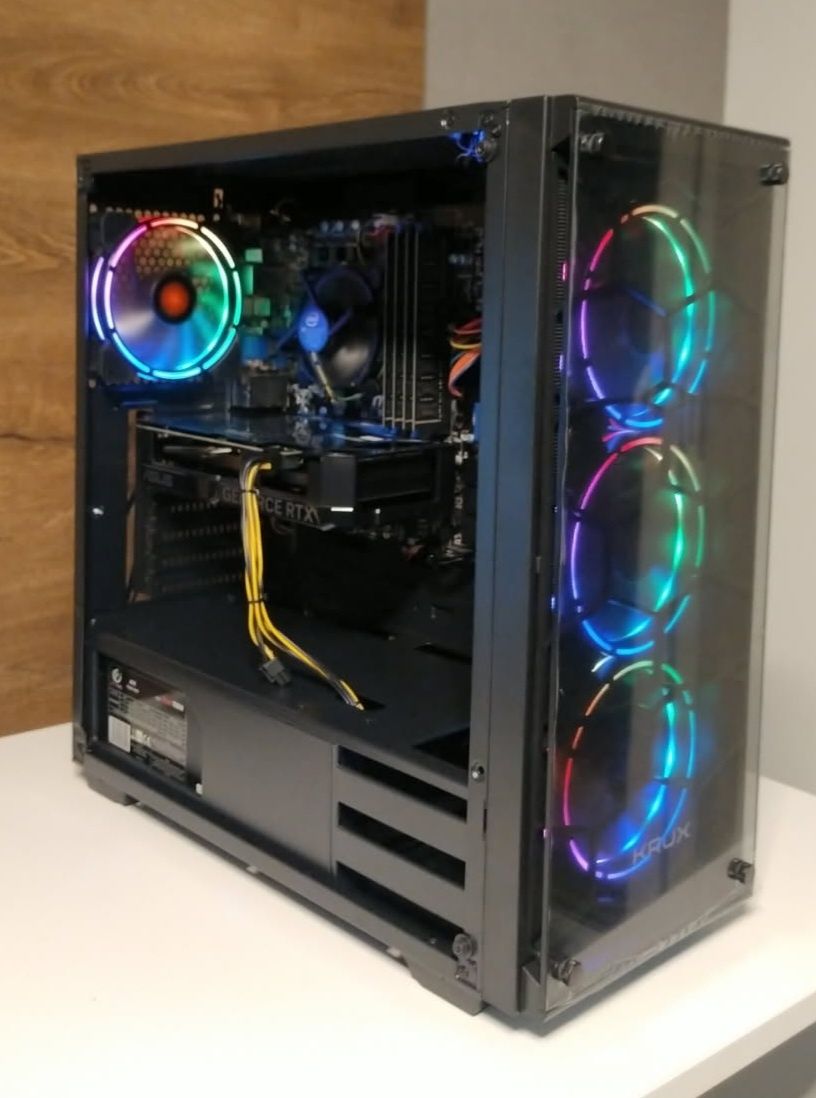 DO GIER RGB Intel i7 RTX-4060 32GB SSD 1TB W10/11 GAMINGOWY!