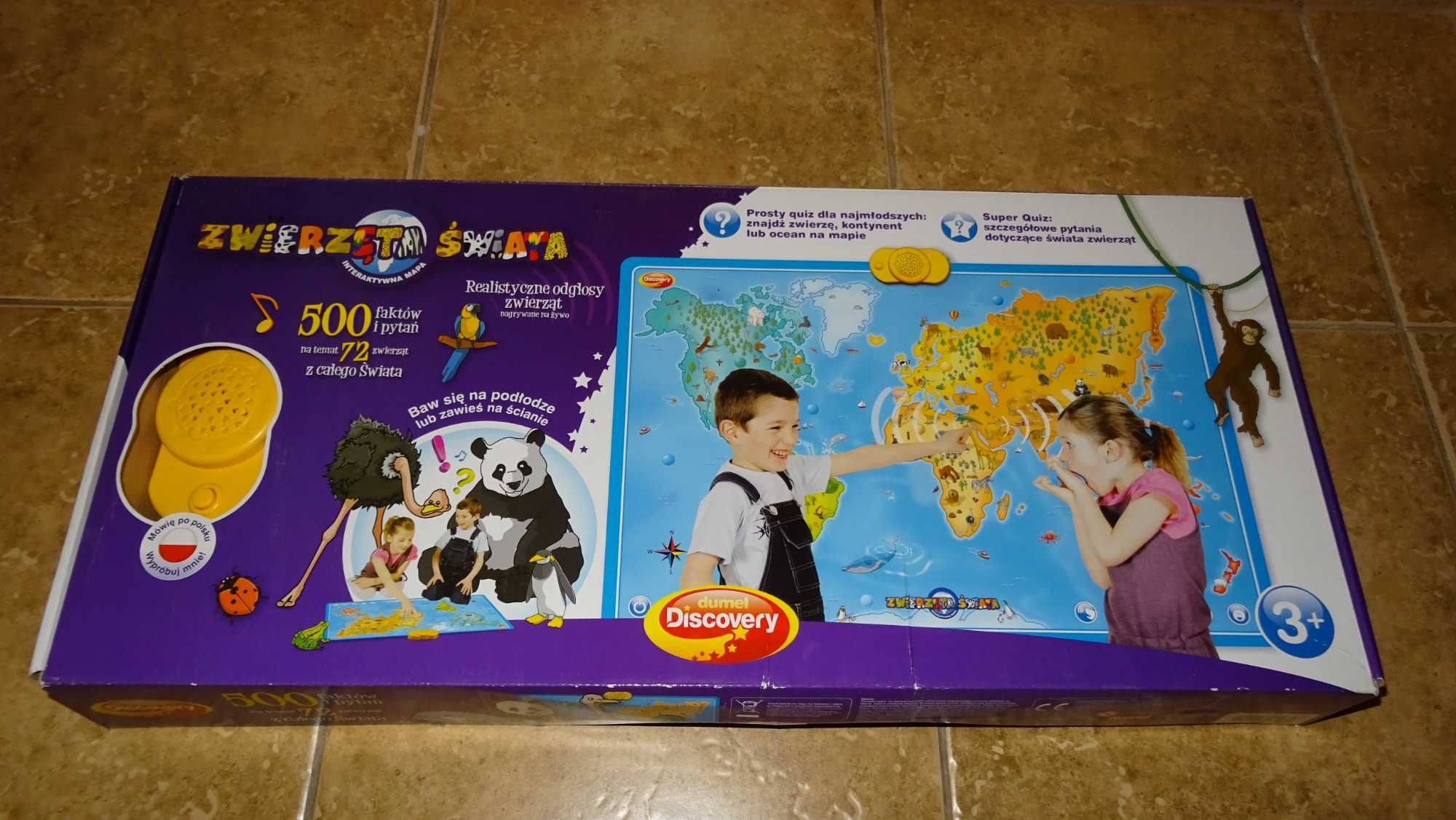Dumel Discovery Mapa Zwierzęta Świata, interaktywna