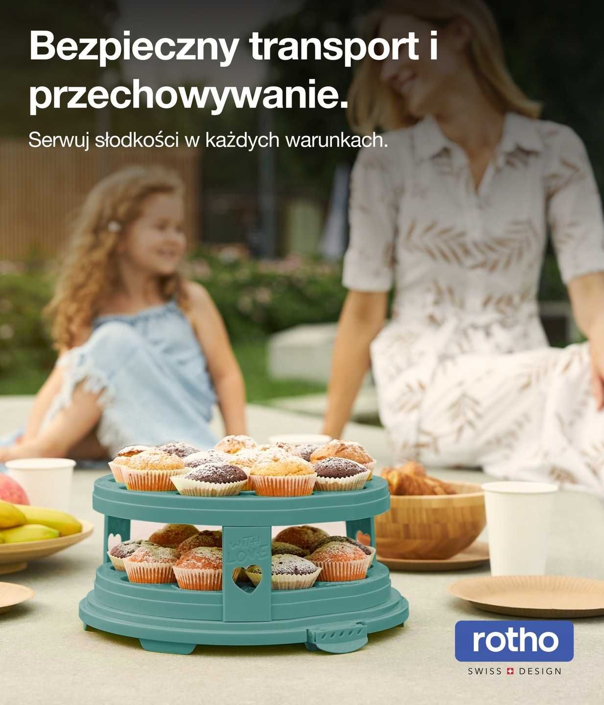 Pojemnik do tort ciasto babeczki XL 26 cm FRESH