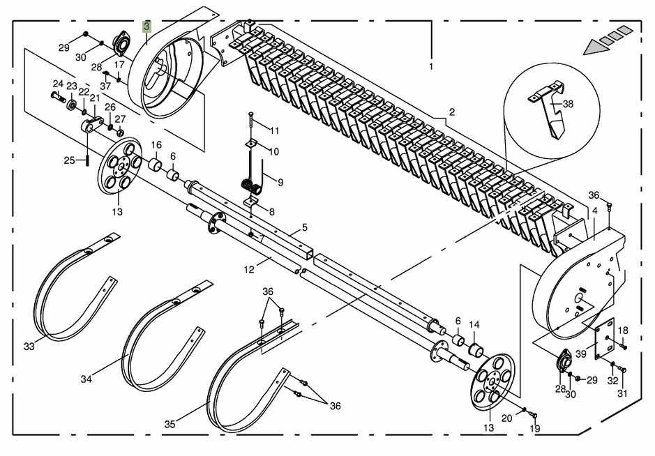 Krzywka podbieracza Krone Fortima Round Vario Combi Pack Prasa osłona