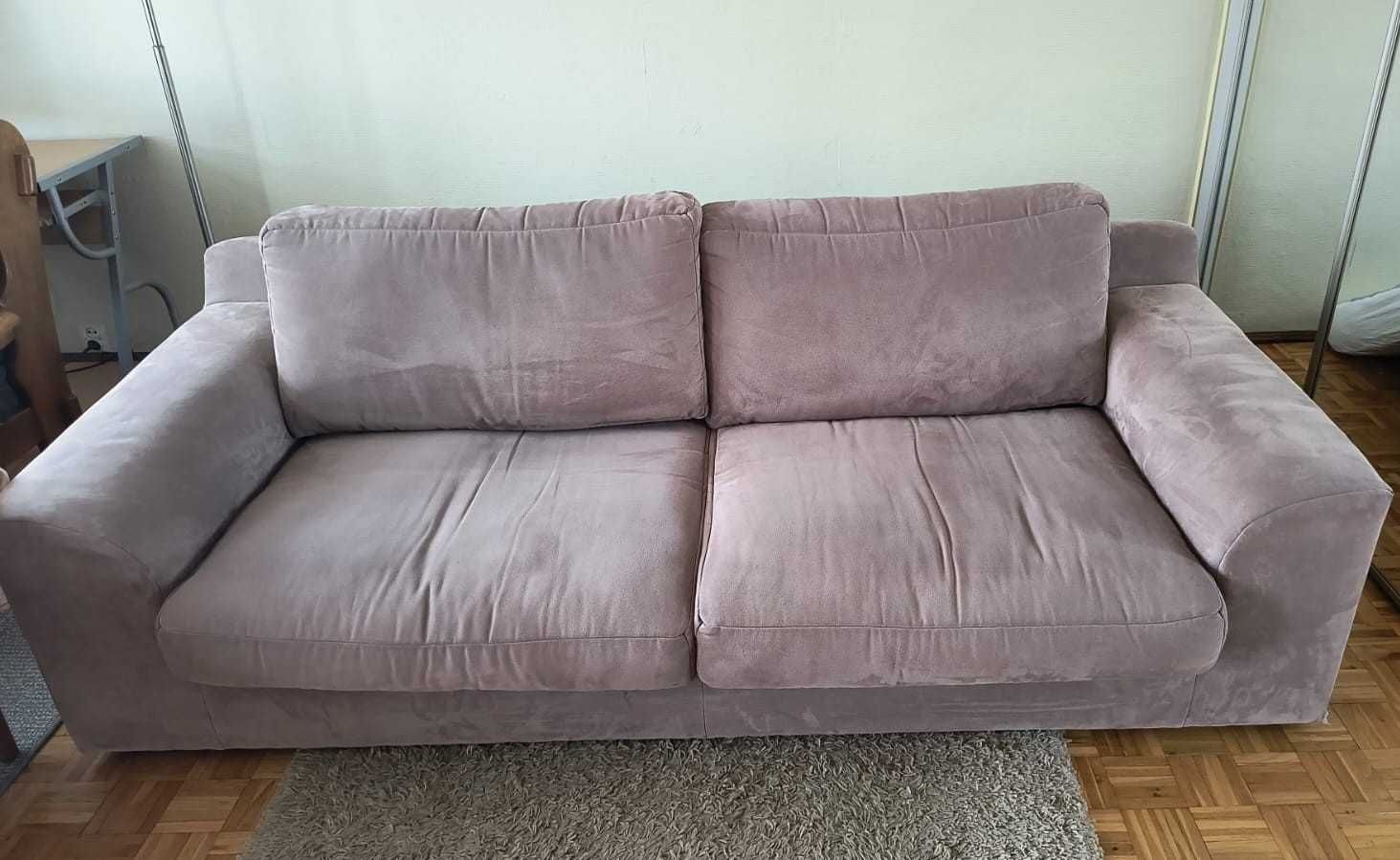 Sofa w kolorze szarym, 220cm