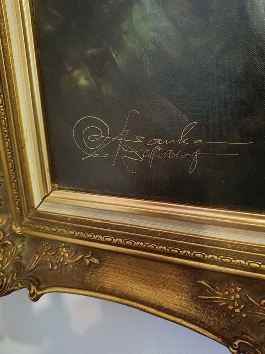 Obraz olejny na płótnie Cyganka, w pięknej ramie