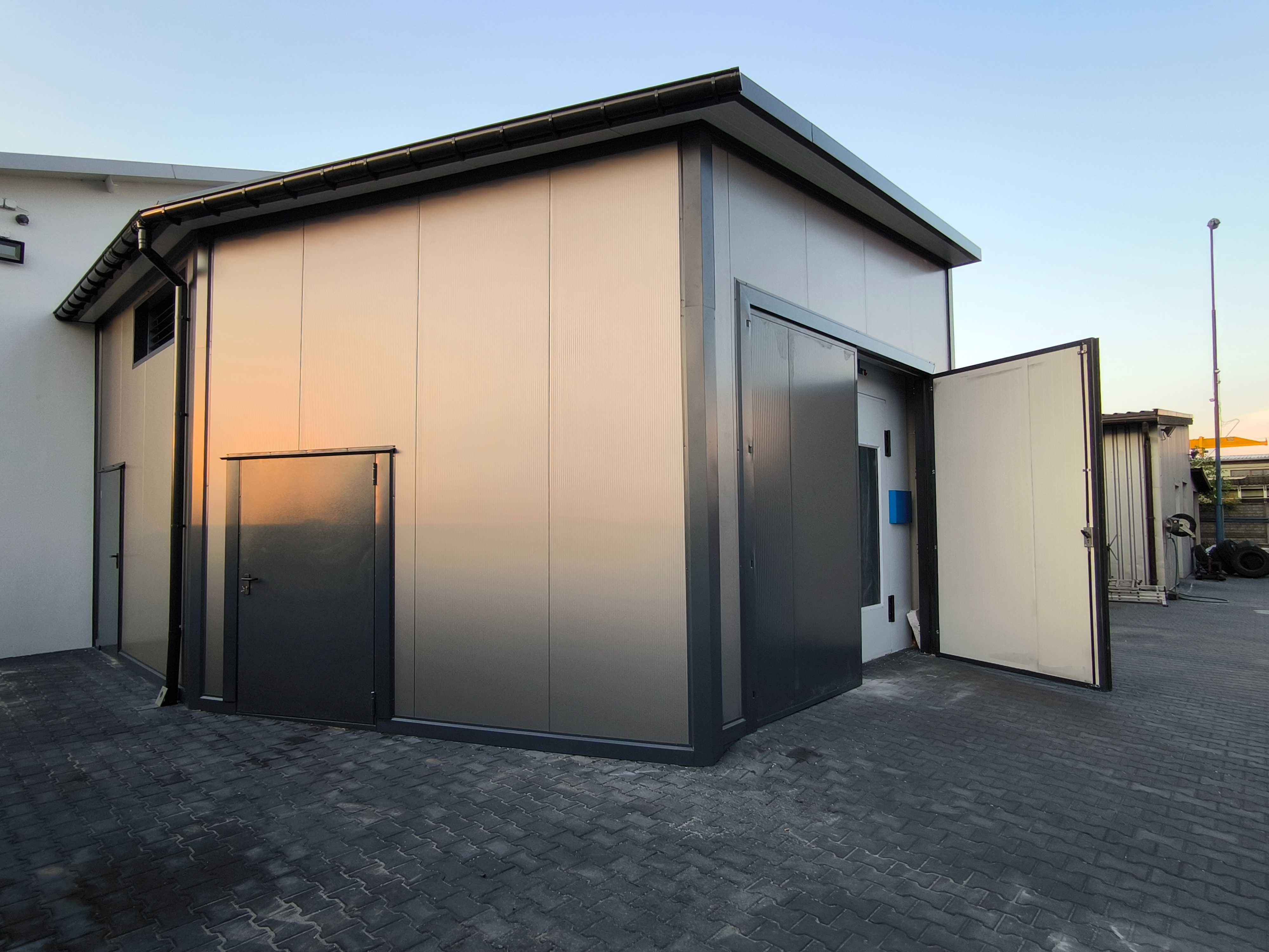 Hala 200m2 Płyta Obornicka Warstwowa PIR 10cm +projekt