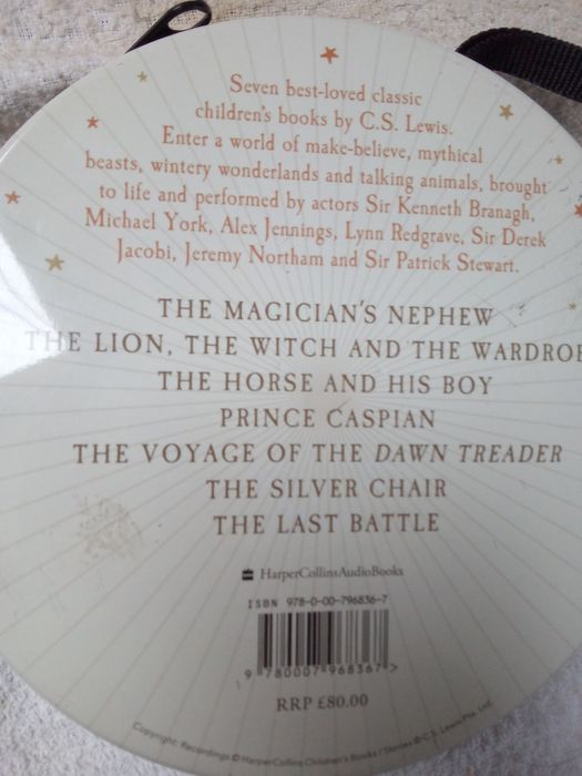 Płyty audiobook narnia 7 książek 30 płyt