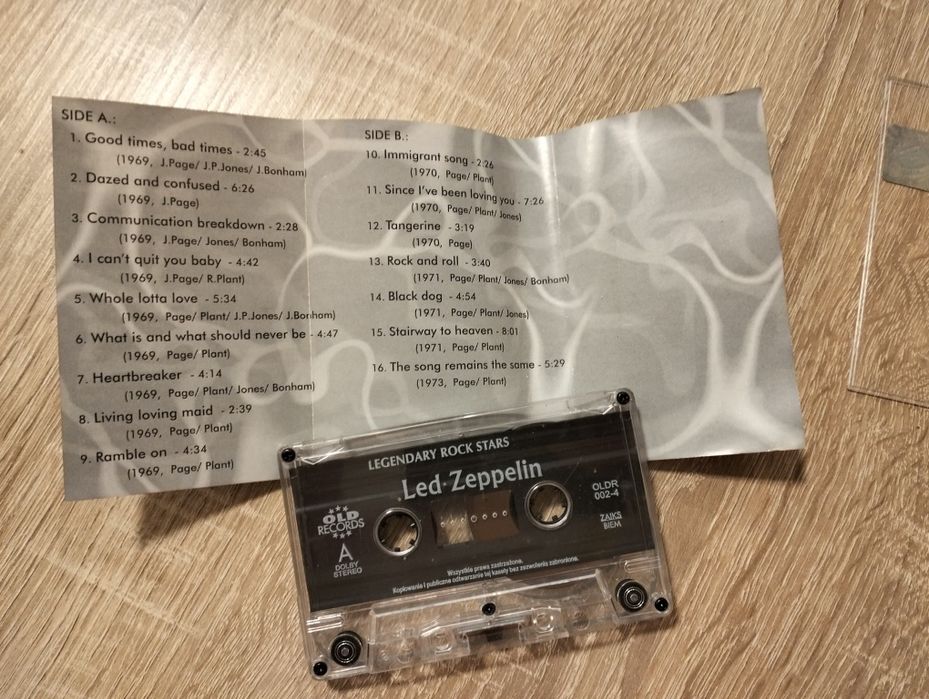 Kaseta magnetofonowa Led Zeppelin