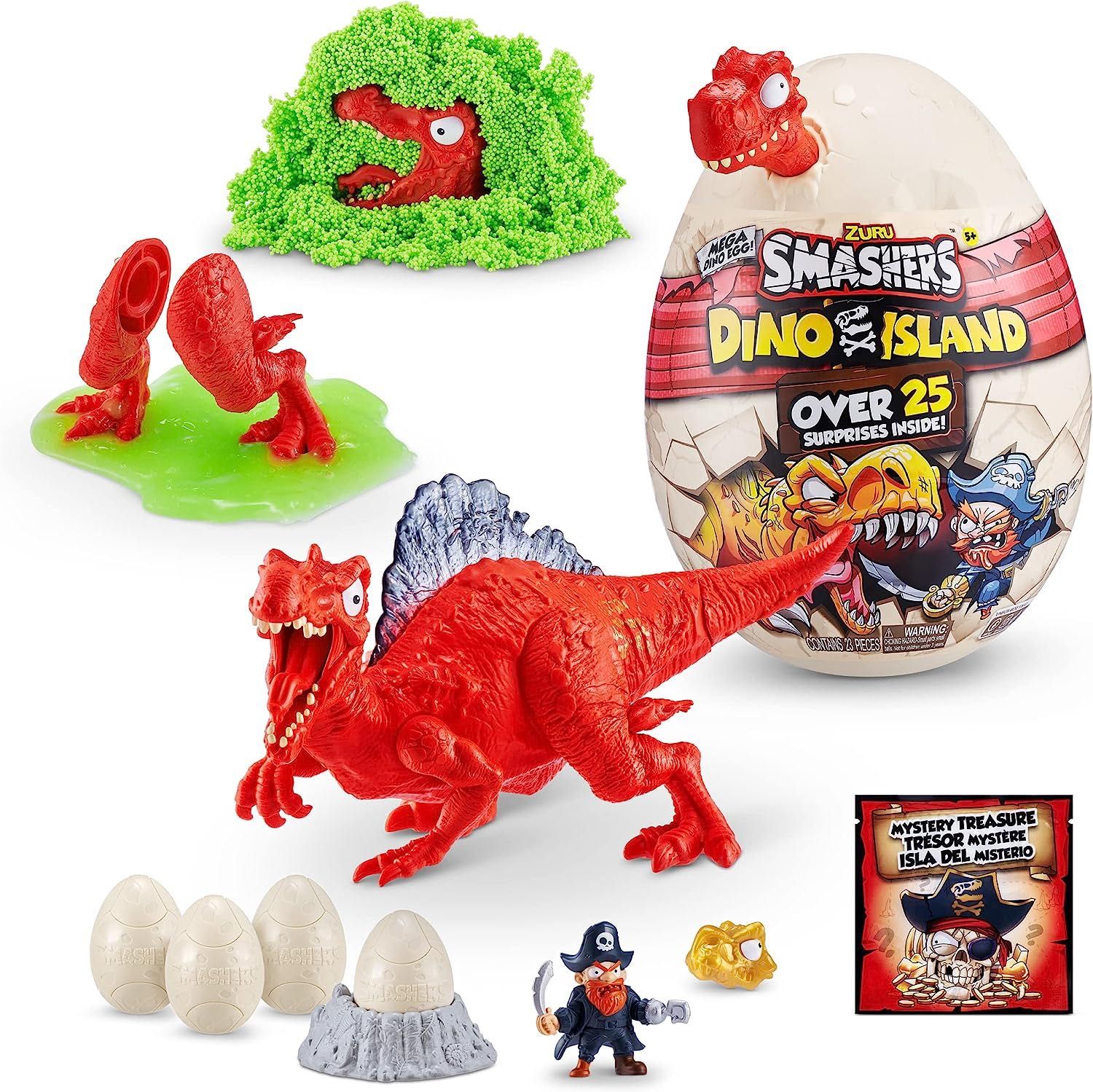 Смешерс Smashers, Zuru Спинозавр Ти-Рекс Dino Giant череп T-Rex