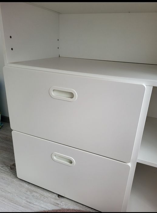 Przewijak biały komoda IKEA smastad z szufladami i półkami