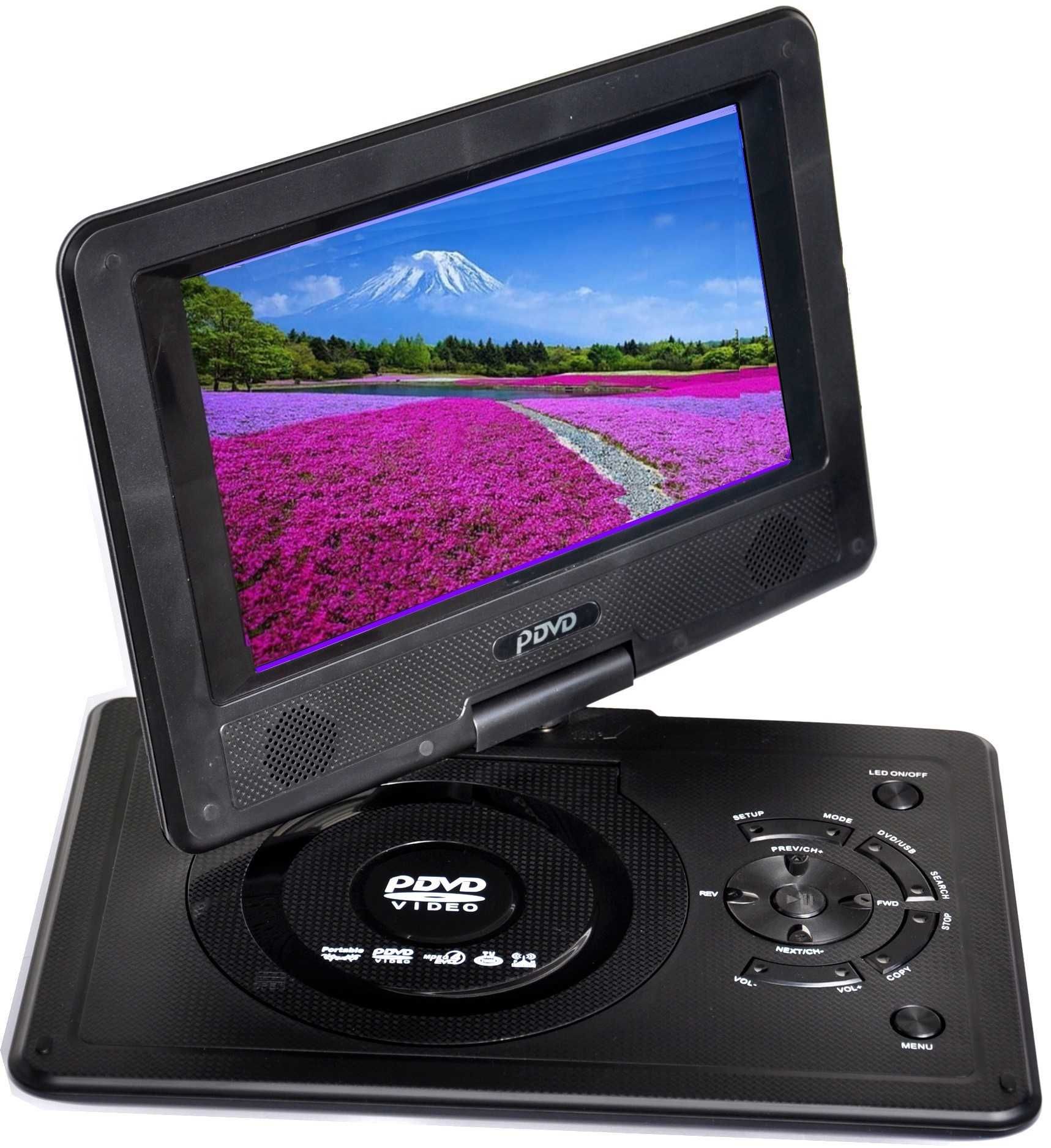 Przenośne DVD Samochodowe Ekran Led 9' USB SD PLAY Konsola GRY 12V FV