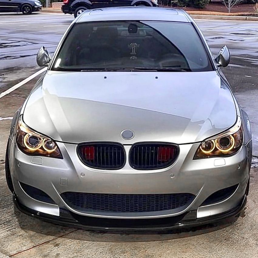 Сплиттер губа накладка переднего бампера BMW M5 E60 сплітер диффузор
