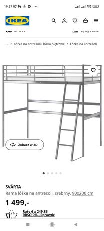 Łóżko piętrowe IKEA SVARTA