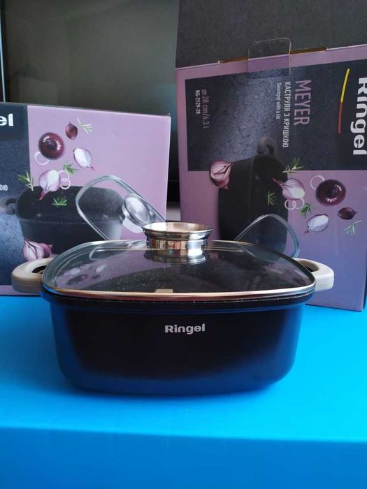 Каструля Meyer 28 см (6.3л) з кришкою (RG-2129-28) Ringel