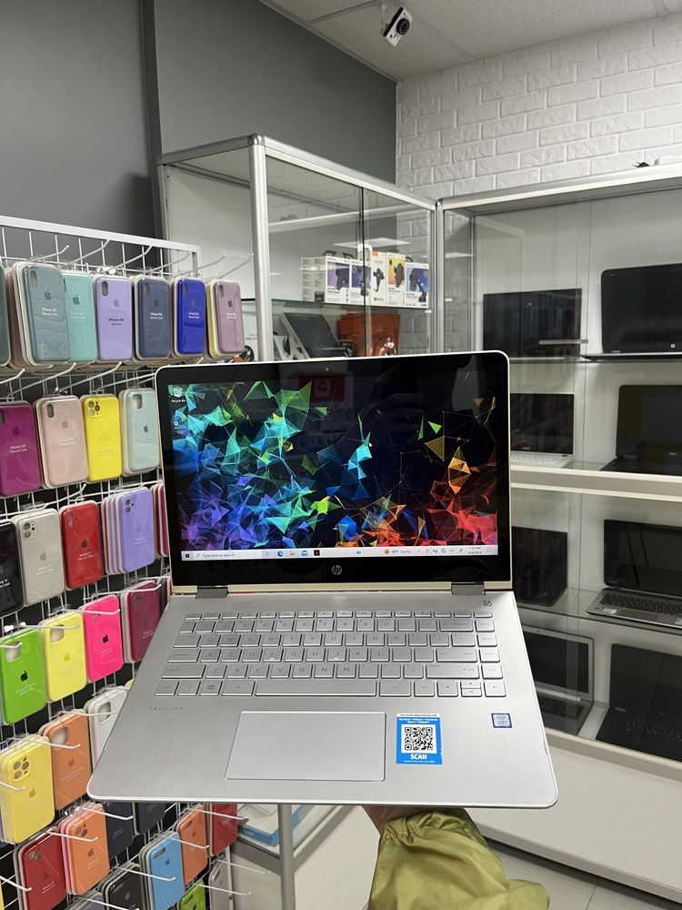 Hp Pavilion x360 14m ips i5 8520u 4 ядра ssd сенсорний трансформер
