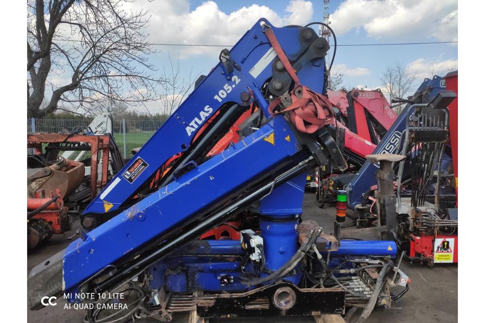 hds manipulator żuraw atlas terex 105.2 hds hiab fassi palfinger 2015