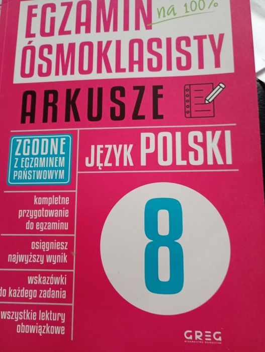 Arkusze język polski egzamin ósmoklasisty